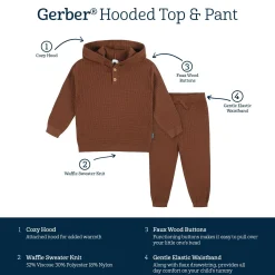 2-Piece Infant and Toddler Boys Rust Sweater Knit Set