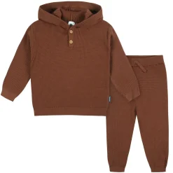 2-Piece Infant and Toddler Boys Rust Sweater Knit Set