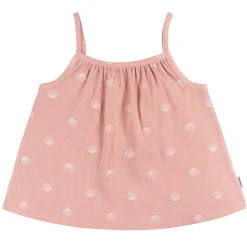 2-Piece Infant and Toddler Girls Seashells Tank Top & Shorts Set