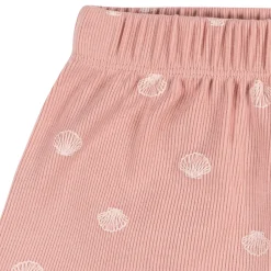 2-Piece Infant and Toddler Girls Seashells Tank Top & Shorts Set