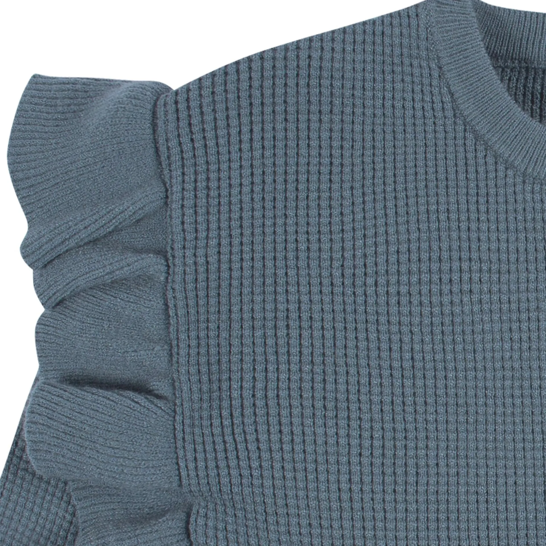 2-Piece Infant and Toddler Girls Teal Sweater Knit Set