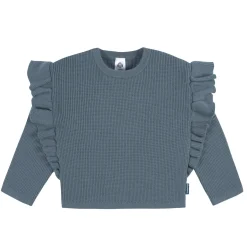 2-Piece Infant and Toddler Girls Teal Sweater Knit Set