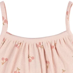 2-Piece Infant and Toddler Girls Blush Cherries Tank Top & Shorts Set