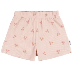 2-Piece Infant and Toddler Girls Blush Cherries Tank Top & Shorts Set
