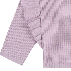 2-Piece Infant and Toddler Girls Lavender Sweater Knit Set