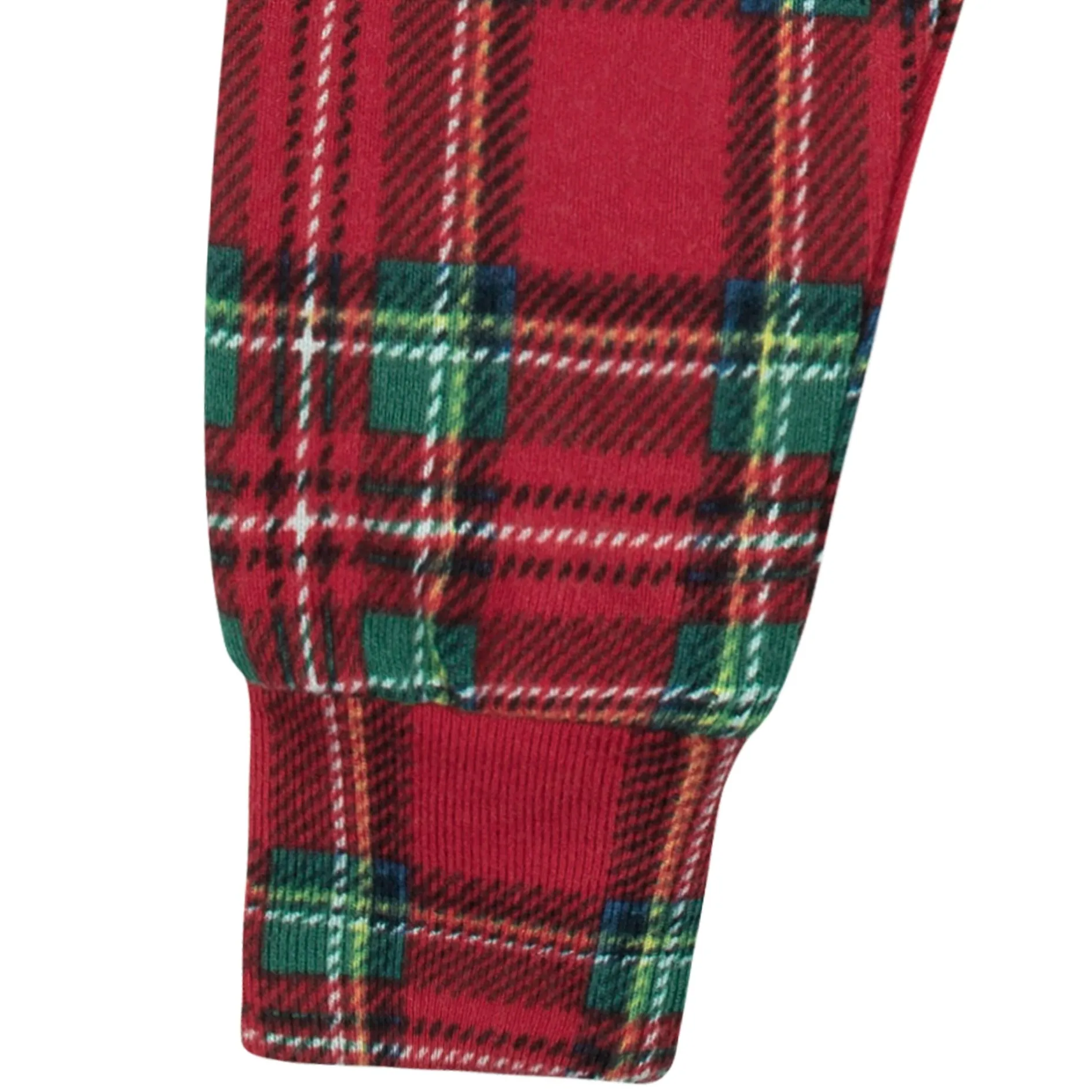 2-Piece Infant and Toddler Neutral Stewart Plaid Hacci Snug Fit Pajama Set