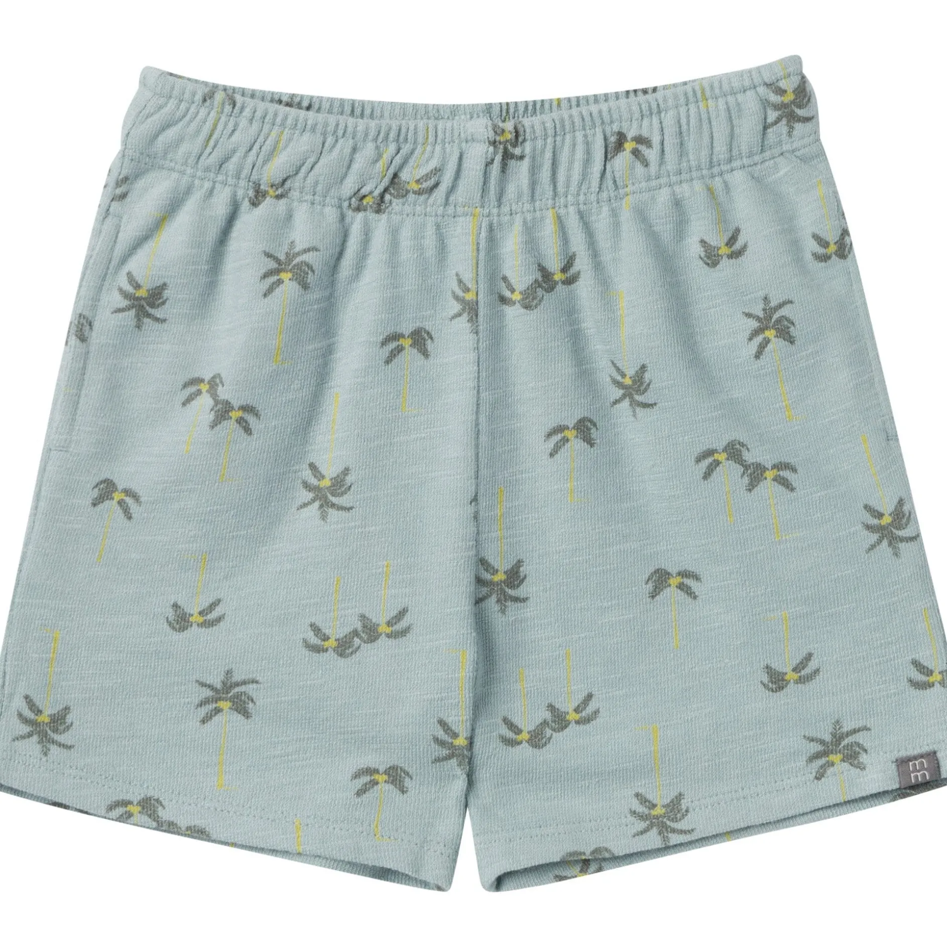 2-Piece Infant & Toddler Boys Blue Palms Button Front Shirt and Shorts Set