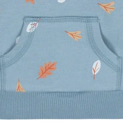 2-Piece Infant & Toddler Boys Blue Leaves Sweatshirt & Pant Set