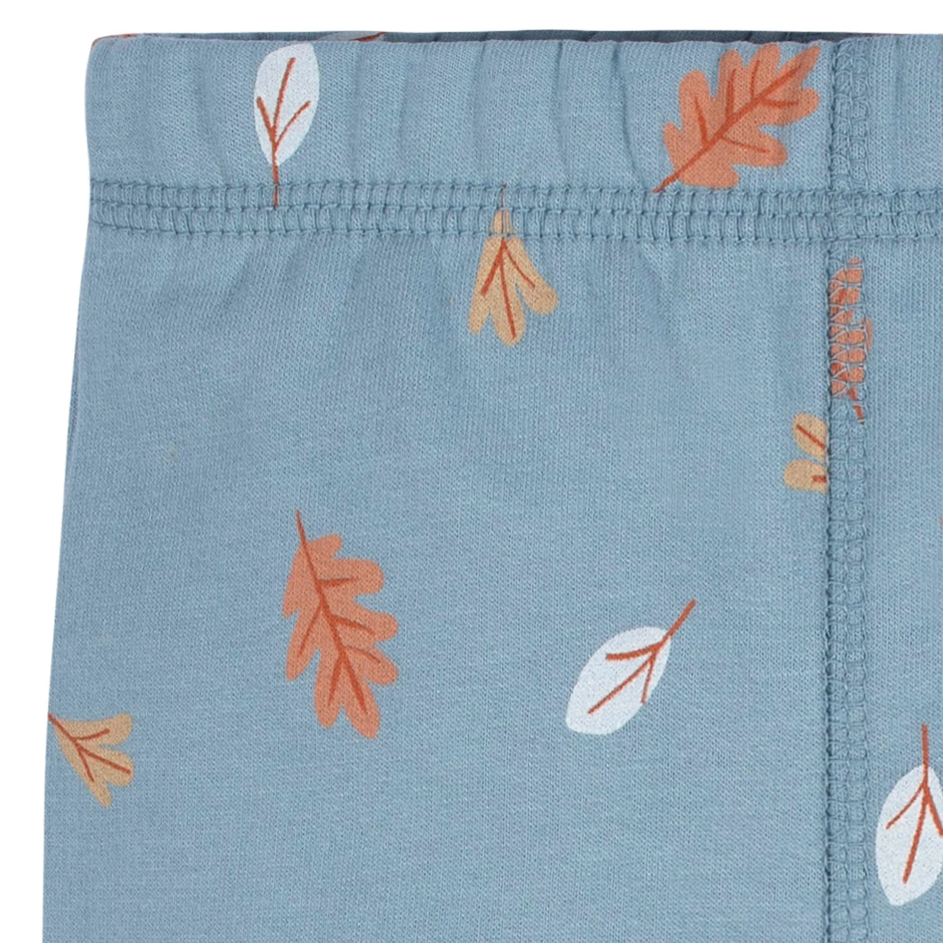 2-Piece Infant & Toddler Boys Blue Leaves Sweatshirt & Pant Set