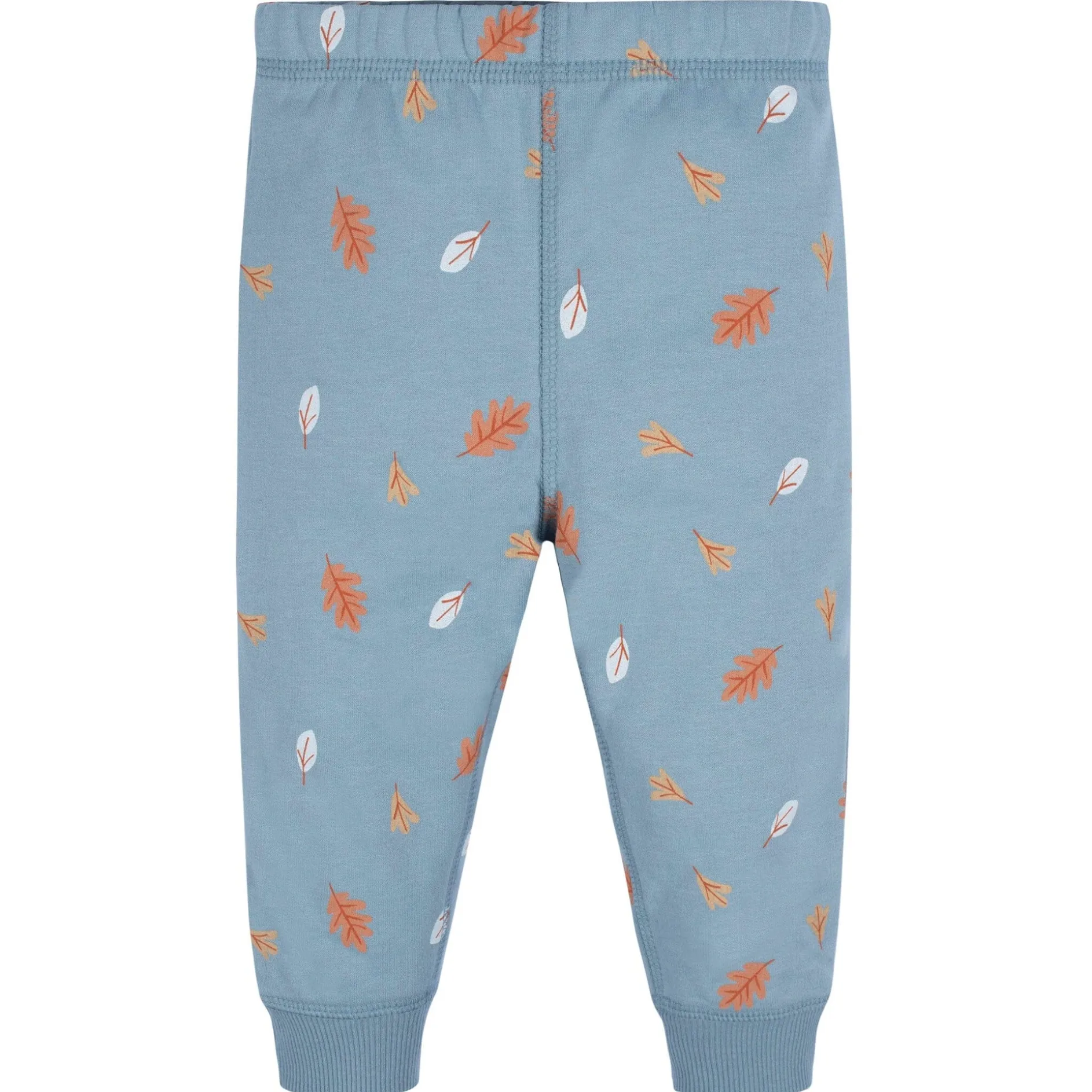 2-Piece Infant & Toddler Boys Blue Leaves Sweatshirt & Pant Set