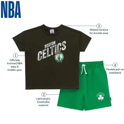 2-Piece Infant & Toddler Boys Boston Celtics T-Shirt & Shorts Set