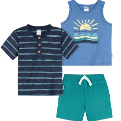 3-Piece Infant & Toddler Boys Chasing Waves T-Shirts & Shorts