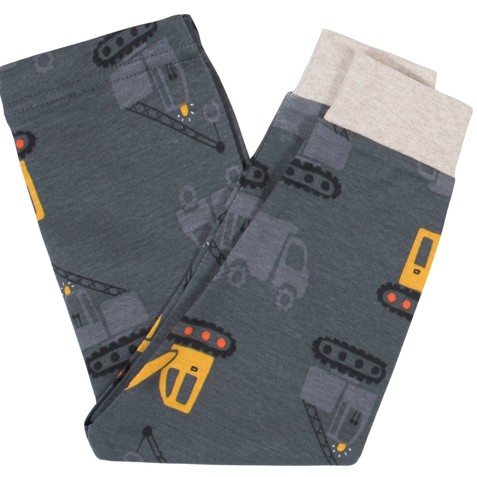4-Piece Infant & Toddler Boys Construction Trucks Snug Fit Cotton Pajamas