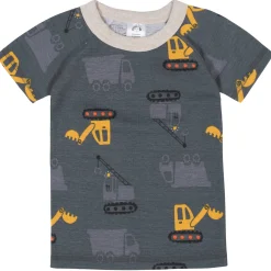 4-Piece Infant & Toddler Boys Construction Trucks Snug Fit Cotton Pajamas