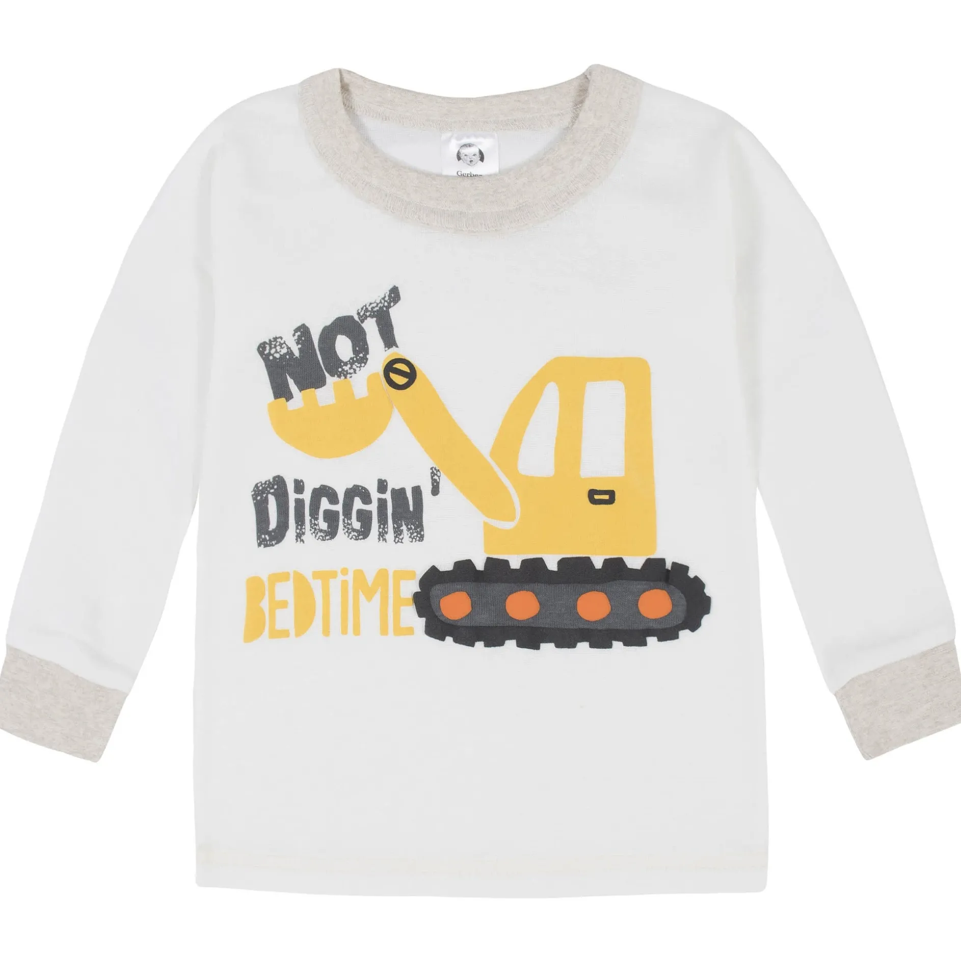 4-Piece Infant & Toddler Boys Construction Trucks Snug Fit Cotton Pajamas