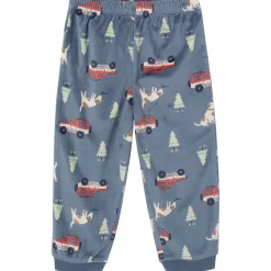 2-Piece Infant & Toddler Boys Dark Blue Camp Fleece Pajama Set