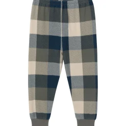 2-Piece Infant & Toddler Boys Dark Green Plaid Hacci Pajama Set