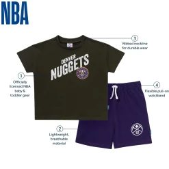 2-Piece Infant & Toddler Boys Denver Nuggets T-Shirt & Shorts Set