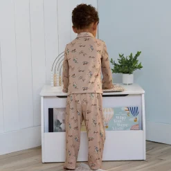 2-Piece Infant & Toddler Boys Dog Button Up Pajama Set