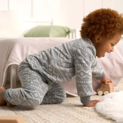 2-Piece Infant & Toddler Boys Fair Isle Fleece Pajamas