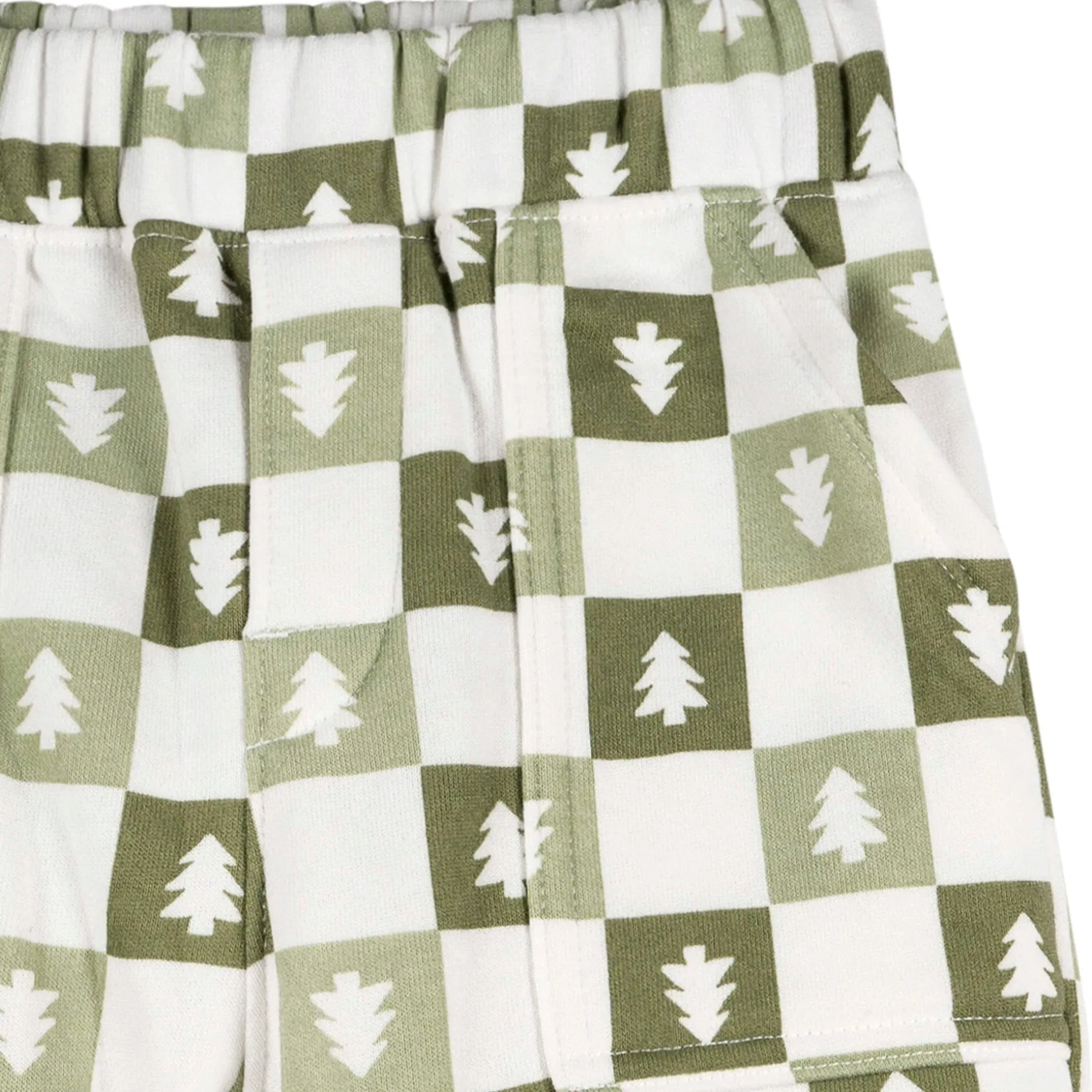 2-Piece Infant & Toddler Boys Green Trees Fleece Top and Pants