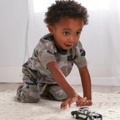 2-Piece Infant & Toddler Boys Green Camo T-Shirt & Jogger Pants Set