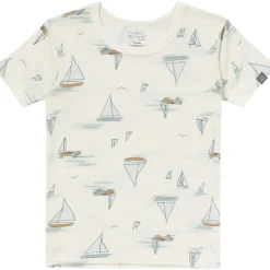 4-Piece Infant & Toddler Boys Ivory Sailing Viscose Snug Fitting Pajamas