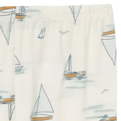 4-Piece Infant & Toddler Boys Ivory Sailing Viscose Snug Fitting Pajamas