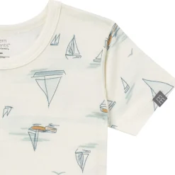 4-Piece Infant & Toddler Boys Ivory Sailing Viscose Snug Fitting Pajamas