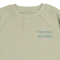 2-Piece Infant & Toddler Boys Light Green Long Sleeve Top and Shorts Set