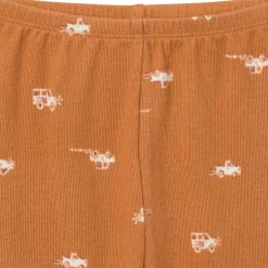 2-Piece Infant & Toddler Boys Lt Med Brown Cars Pajama Set
