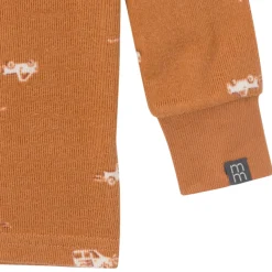 2-Piece Infant & Toddler Boys Lt Med Brown Cars Pajama Set