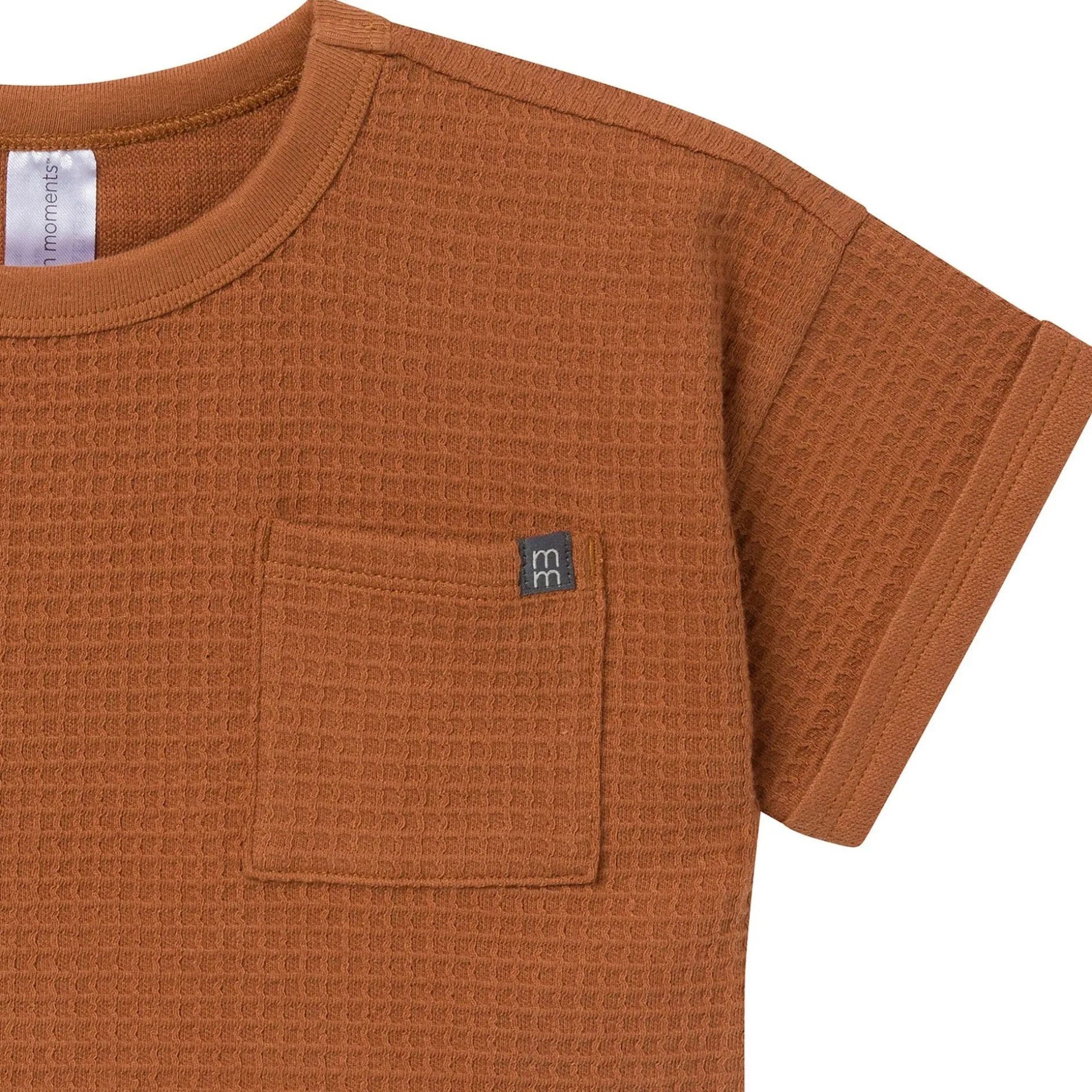 2-Piece Infant & Toddler Boys Medium Brown Pants and Shirt Set