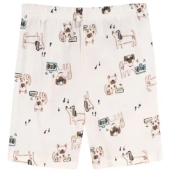 4-Piece Infant & Toddler Boys Musical Dog Cotton Pajama Short Set