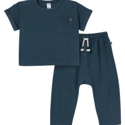 2-Piece Infant & Toddler Boys Navy Pants and Shirt Set