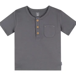 2-Piece Infant & Toddler Boys Palm Tree Henley Top and Shorts Set