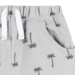 2-Piece Infant & Toddler Boys Palm Tree Henley Top and Shorts Set