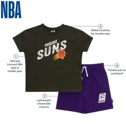 2-Piece Infant & Toddler Boys Phoenix Suns T-Shirt & Shorts Set