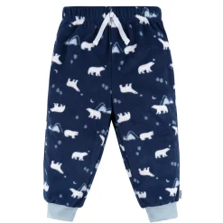 2-Piece Infant & Toddler Boys Polar Bears Fleece Pajamas