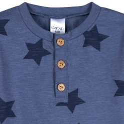 3-Piece Infant & Toddler Boys Stars & Stripes T-Shirts & Shorts