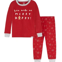 2-Piece Infant & Toddler Gingerbread House Snug Fit Pajama Set
