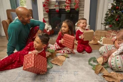 2-Piece Infant & Toddler Gingerbread House Snug Fit Pajama Set