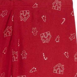 2-Piece Infant & Toddler Gingerbread House Snug Fit Pajama Set