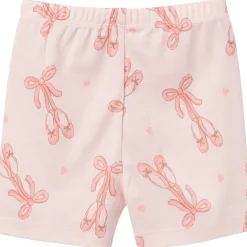 4-Piece Infant & Toddler Girls Ballet Slippers Top and Shorts Pajama Set