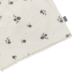 2-Piece Infant & Toddler Girls Beige Floral Top and Shorts Set