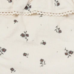 2-Piece Infant & Toddler Girls Beige Floral Top and Shorts Set