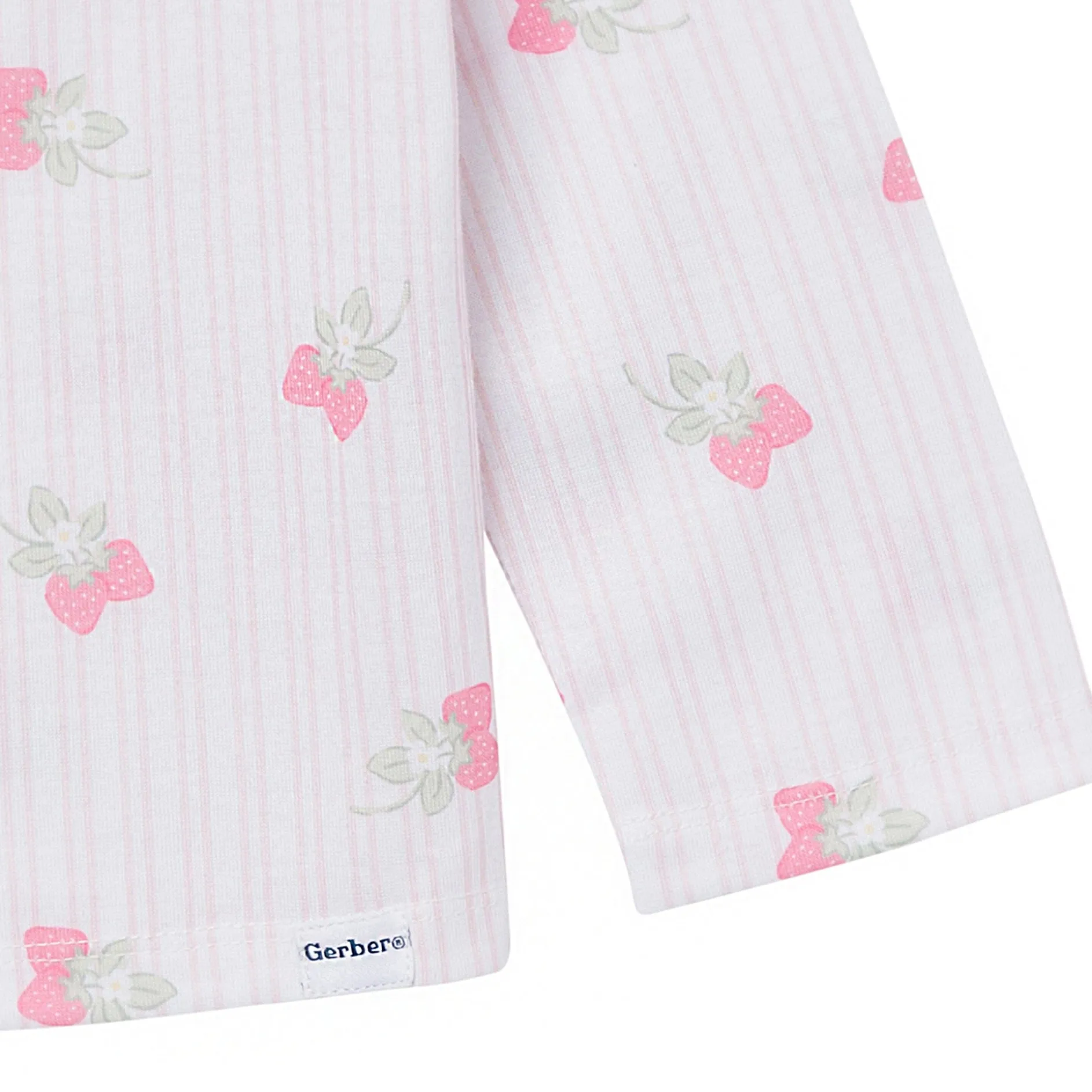 2-Piece Infant & Toddler Girls Berries Button Up Pajama Set