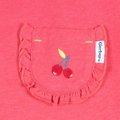 2-Piece Infant & Toddler Girls Cherry Pocket Tee and Shorts Set