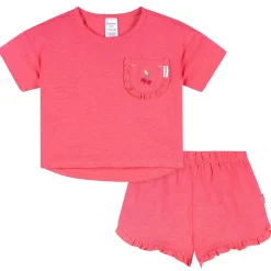 2-Piece Infant & Toddler Girls Cherry Pocket Tee and Shorts Set