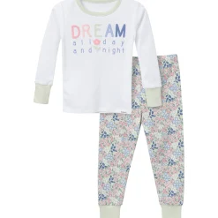 2-Piece Infant & Toddler Girls Ditsy Floral Long Sleeve Pajama Set